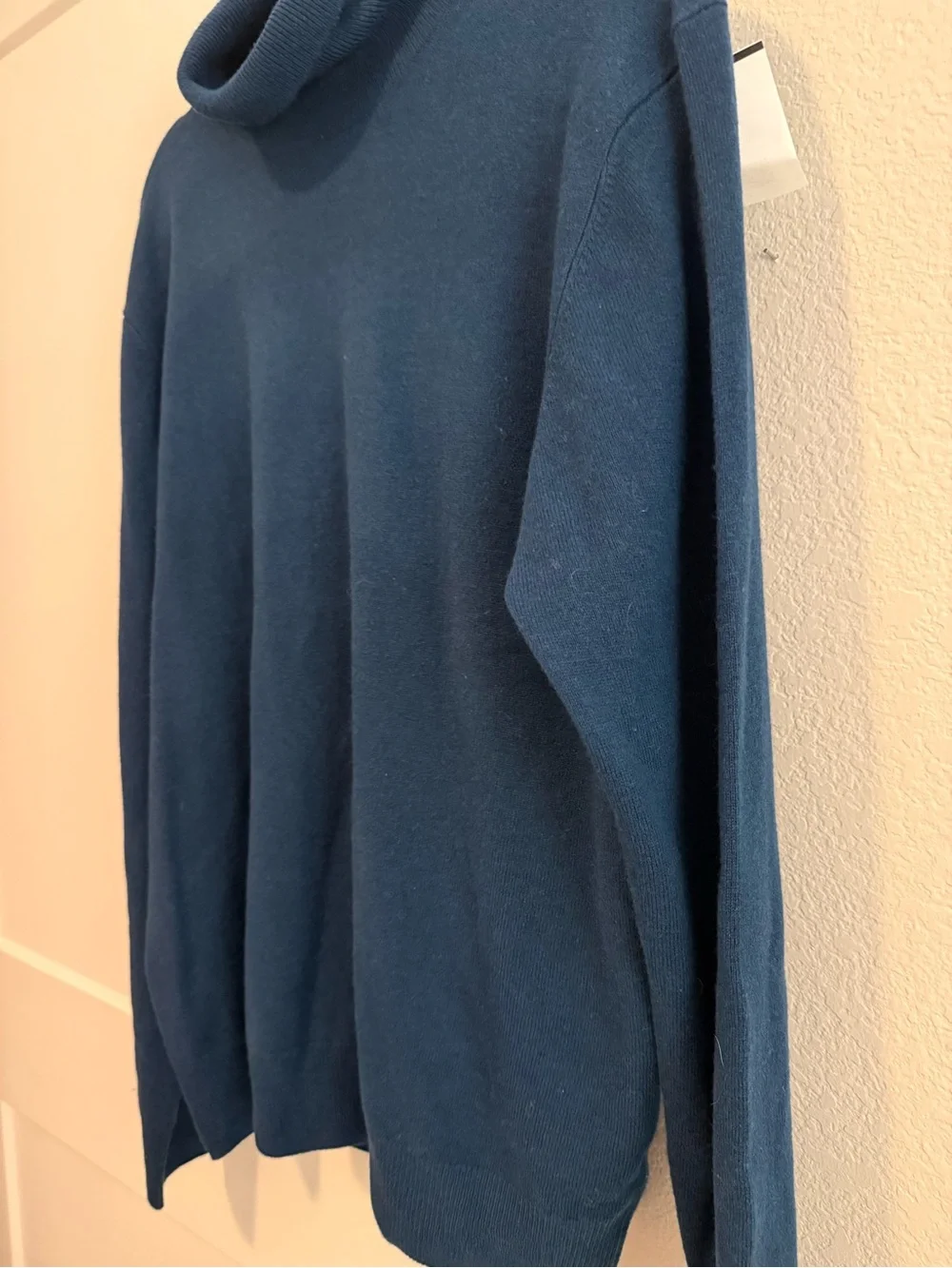 Cashmeren Dark Teal 100% Premium Wool Turtleneck Sweater - XL